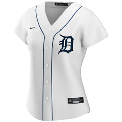 Detroit Tigers Women's Home Replica Custom Jersey White | Nike