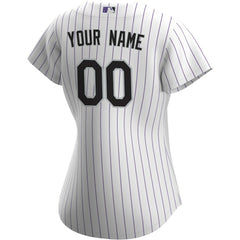 Colorado Rockies Women's Home Replica Custom Jersey White | Nike
