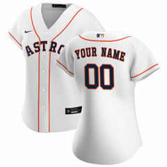 Houston Astros Women's Home Replica Custom Jersey White | Nike