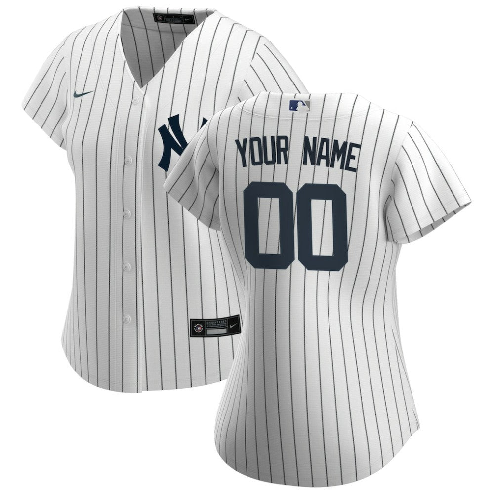 New York Yankees Women's Home Replica Custom Jersey White | Nike