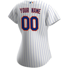New York Mets Women's Home Replica Custom Jersey - White