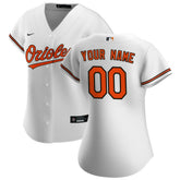 Baltimore Orioles Women's Home Replica Custom Jersey - White