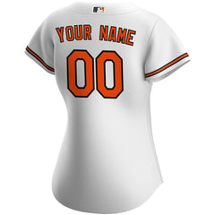 Baltimore Orioles Women's Home Replica Custom Jersey - White