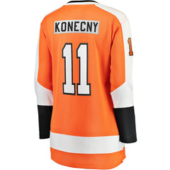 Travis Konecny Philadelphia Flyers Fanatics Women's Home Breakaway Jersey Orange