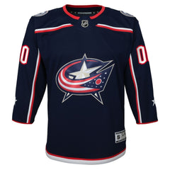 Columbus Blue Jackets Youth Home Premier Custom Jersey Navy