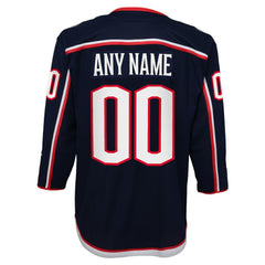 Columbus Blue Jackets Youth Home Premier Custom Jersey Navy
