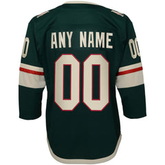 Minnesota Wild Youth Home Premier Custom Jersey Green
