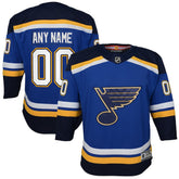 St. Louis Blues Youth Home Premier Custom Jersey Blue