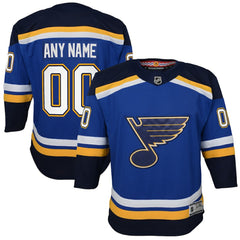 St. Louis Blues Youth Home Premier Custom Jersey Blue
