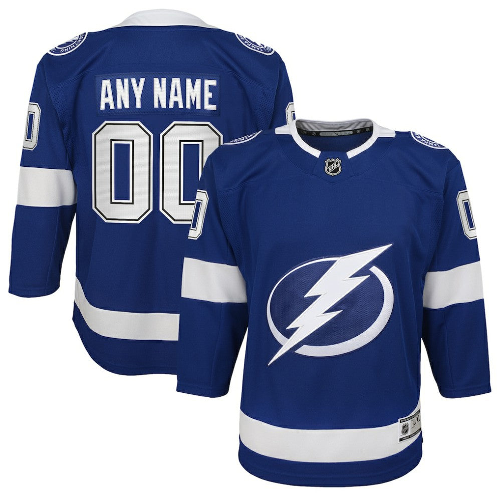 Tampa Bay Lightning Youth Home Custom Premier Jersey Blue