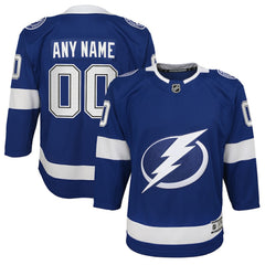Tampa Bay Lightning Youth Home Custom Premier Jersey Blue