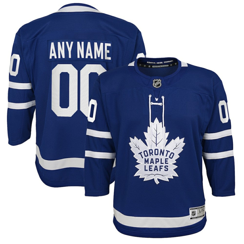 Toronto Maple Leafs Youth Home Premier Custom Jersey Blue