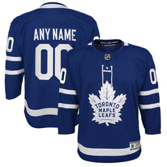 Toronto Maple Leafs Youth Home Premier Custom Jersey Blue