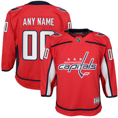 Washington Capitals Youth Home Custom Premier Jersey Red