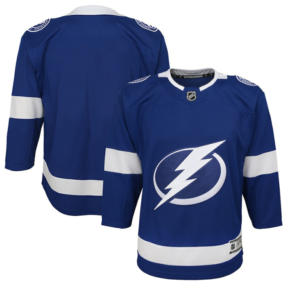 Tampa Bay Lightning Youth Home Blank Premier Jersey Blue