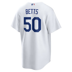 Mookie Betts Los Angeles Dodgers Home Replica Player Name Jersey - White