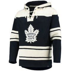 Auston Matthews Toronto Maple Leafs '47 Player Name & Number Lacer Pullover Hoodie Blue