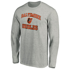 Baltimore Orioles Team Heart & Soul Long Sleeve T-Shirt Heathered Gray