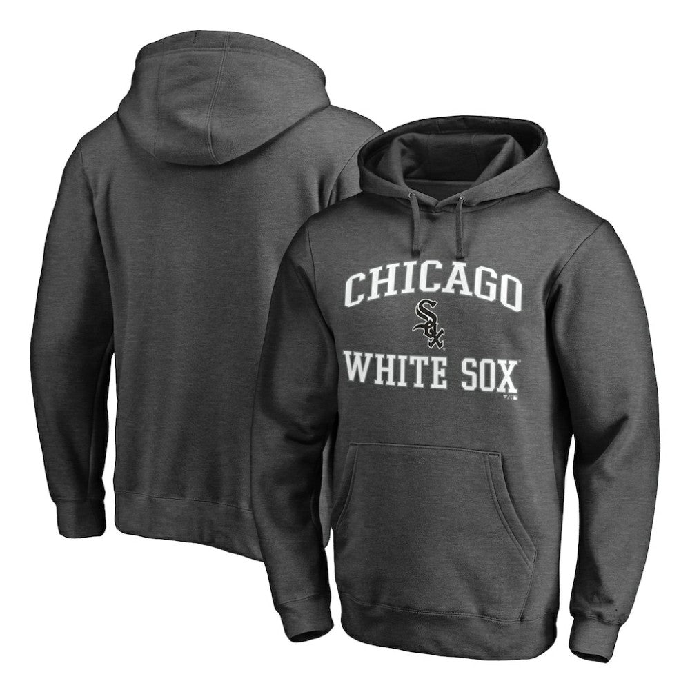Chicago White Sox MTO Label Heart & Soul Pullover Hoodie Charcoal