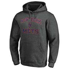 New York Mets MTO Label Heart & Soul Pullover Hoodie Charcoal