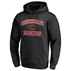 Cincinnati Reds Heart & Soul Pullover Hoodie Black