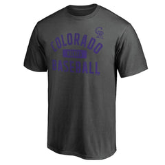 Colorado Rockies Iconic Primary Pill T-Shirt Charcoal