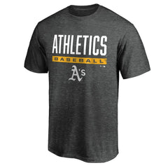 Athletics Win Stripe Logo T-Shirt II Charcoal