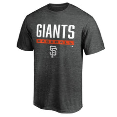 San Francisco Giants Win Stripe Logo T-Shirt II Charcoal