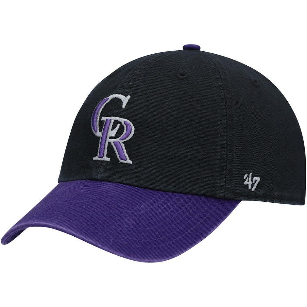 Colorado Rockies Clean Up Adjustable Hat Black | 47 brand