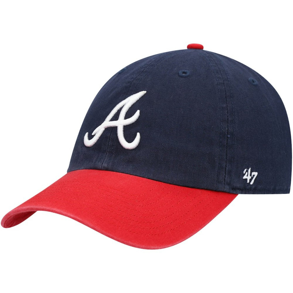 Atlanta Braves Clean Up Adjustable Hat Navy | 47 brand