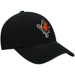 Baltimore Orioles Logo Cooperstown Collection Clean Up Adjustable Hat Black | 47 brand