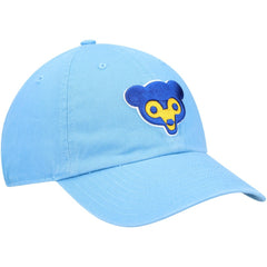 Chicago Cubs Logo Cooperstown Collection Clean Up Adjustable Hat Light Blue | 47 brand