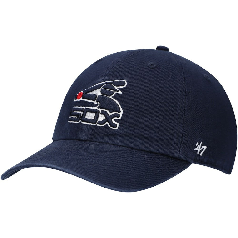 Chicago White Sox 1983 Logo Cooperstown Collection Clean Up Adjustable Hat Navy | 47 brand