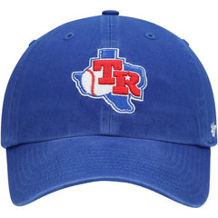 Texas Rangers Team Logo Cooperstown Collection Clean Up Adjustable Hat Royal | 47 brand