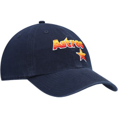 Houston Astros Logo Cooperstown Collection Clean Up Adjustable Hat Navy | 47 brand