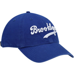 Brooklyn Dodgers Logo Cooperstown Collection Clean Up Adjustable Hat Royal | 47 brand