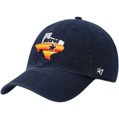 Houston Astros 1984 Logo Cooperstown Collection Clean Up Adjustable Hat Navy | 47 brand