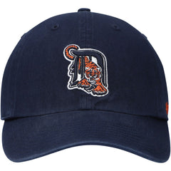Detroit Tigers Logo Cooperstown Collection Clean Up Adjustable Hat Navy | 47 brand