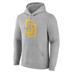 San Diego Padres Official Logo Pullover Hoodie Heather Gray