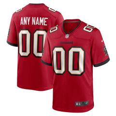 Men's Red Tampa Bay Buccaneers Team Custom Game Jersey