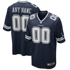 Dallas Cowboys Custom Game Jersey - Navy