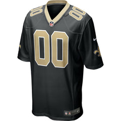 New Orleans Saints Custom Game Jersey - Black