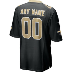New Orleans Saints Custom Game Jersey - Black