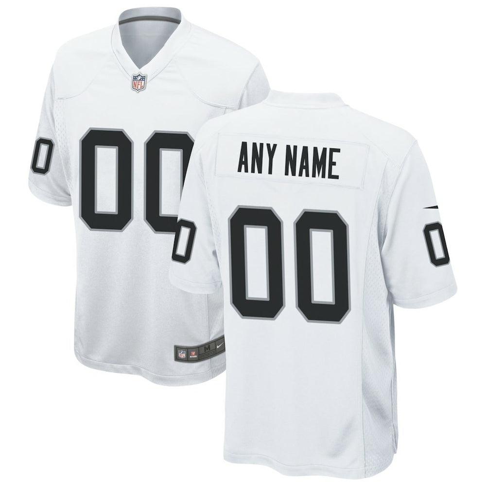 Las Vegas Raiders Custom Game Jersey - White