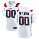 New England Patriots Custom Game Jersey - White