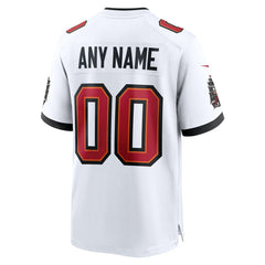 Men's White Tampa Bay Buccaneers White Custom Game Jersey