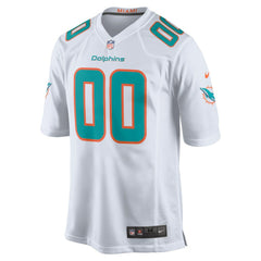 Miami Dolphins Custom Game Jersey - White