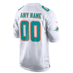 Miami Dolphins Custom Game Jersey - White