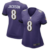 Lamar Jackson Baltimore Ravens Women's Game Jersey - Purple