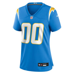 Los Angeles Chargers Women's Custom Game Jersey - Powder Blue